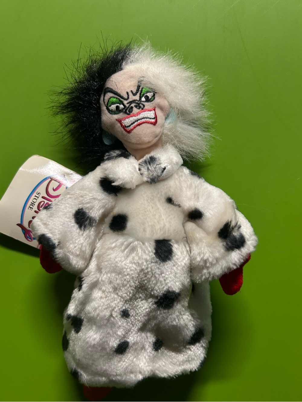 Disney Cruella de Vil Plush - Black, White & Red Accents